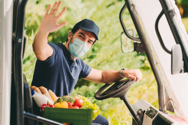 istock Express food delivery during pandemic 1305976327