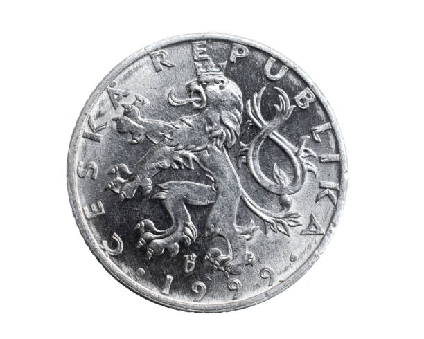 istock czechoslovakia fifty hellers coin on white isolated background 1305978218