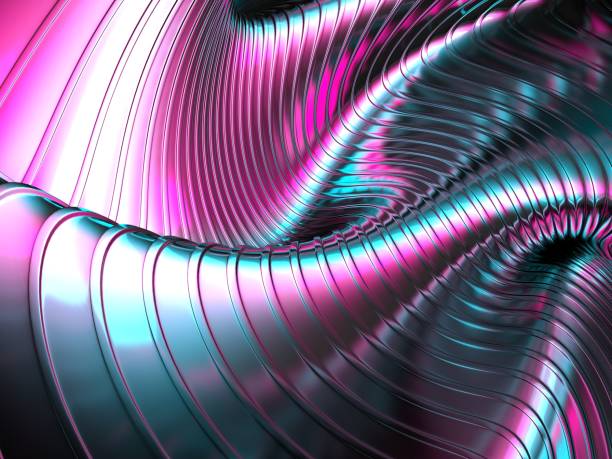 istock Colorful Liquid metallic wavy background 1305984028