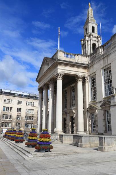 leeds civic hall, regno unito - leeds england leeds town hall town uk foto e immagini stock