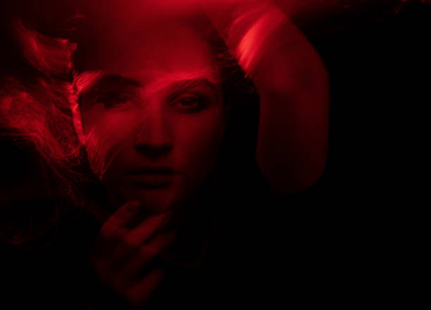 istock light painting portrait 1305987231