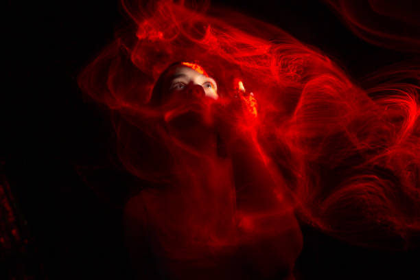 istock light painting portrait 1305987255