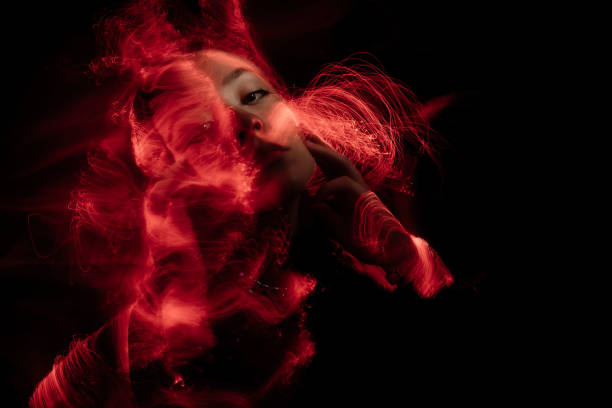 istock light painting portrait 1305987323
