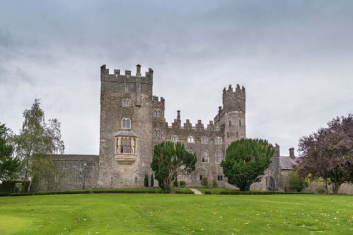 Balmoral Scottish Royal Scots baronial revival style castle and grounds in summer; Europe Great Britain, Scotland, Aberdeenshire, the Balmoral castle, summer residence of the British Royal Family - 17th of July 2021