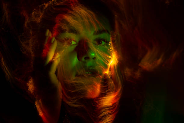 istock light painting portrait 1305991174