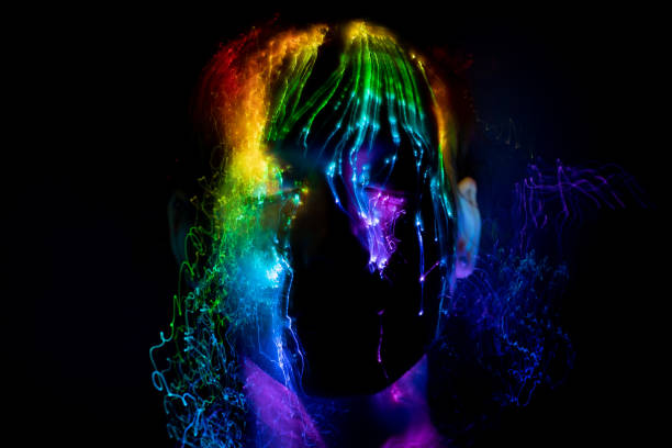 istock light painting portrait 1305993474