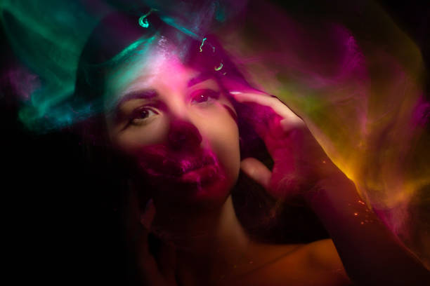 istock light painting portrait 1305993485