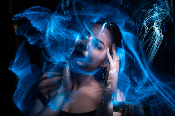 istock light painting portrait 1305993493
