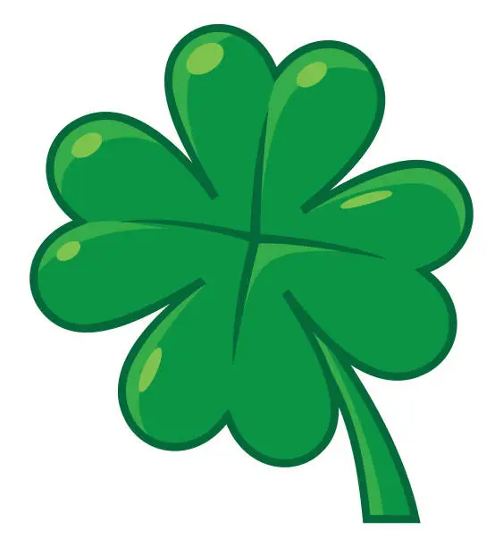 Vector illustration of Four Leaf Clover Icon