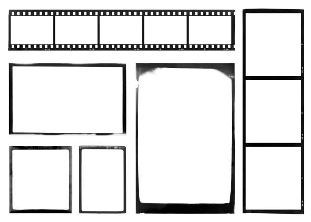 빈티지 필름 네거티브 컬렉션 - at the edge of 이미지 뉴스 사진 이미지