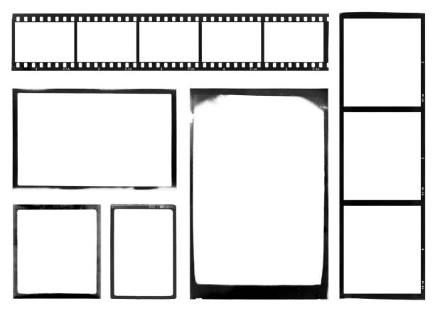 Vintage Film Negatives Collection Distressed vintage film negatives with beautiful texture, scratches and dust. Add your own images! Negative stock pictures, royalty-free photos & images