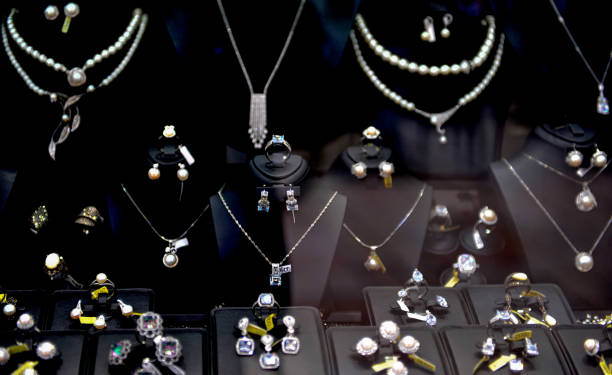 istock expensive jewellery on a display for sale 1305998652