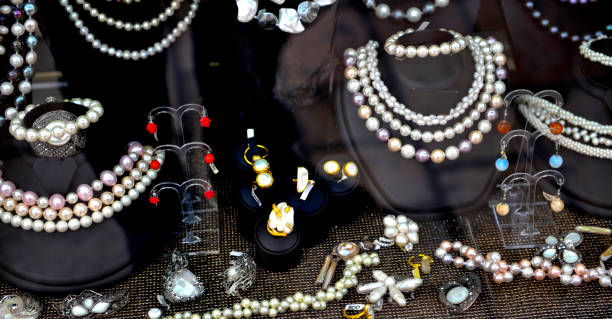 istock expensive jewellery on a display for sale 1305998657