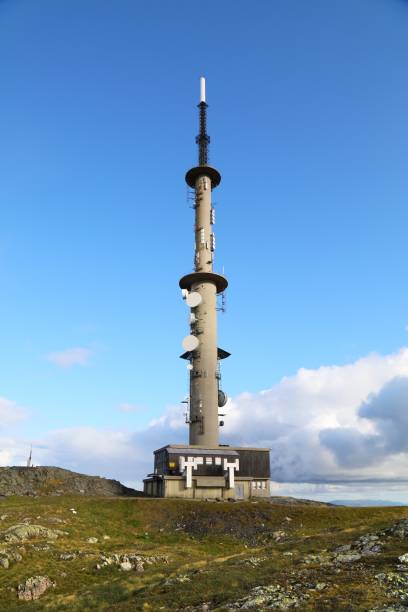 istock TV tower on a mountaintop in Norway 1305999851