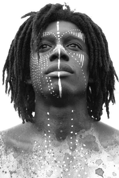 istock A creative black and white portrait  of a man with dreadlocks 1306002771