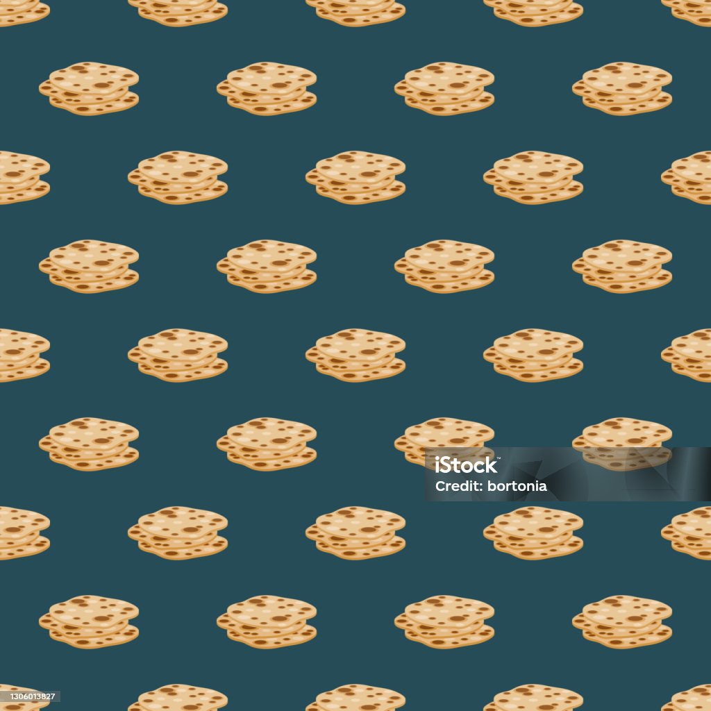 Naan Vector Pattern Naan Bread Pattern Stock Illustration - Download Image Now - Pita Bread ...
