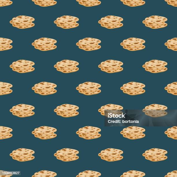 Naan Vector Pattern Naan Bread Pattern Stock Illustration - Download Image Now - Pita Bread ...