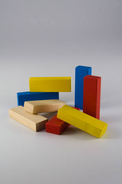 istock Colourful wooden blocks isolated 1306014902