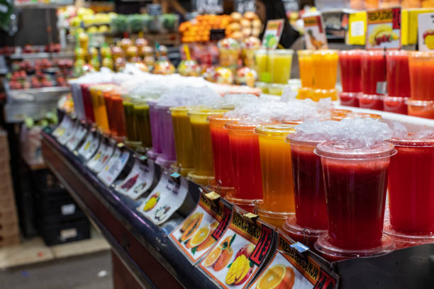 istock Barcelona fruit juice stand 1306021351