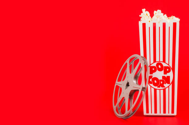 istock Movie Reel with Popcorn 1306024013