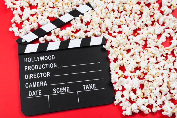 istock Film Slate with Popcorn 1306024032