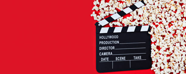 istock Film Slate with Popcorn 1306024097