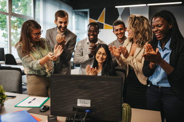 istock Business people team celebrating success 1306025186