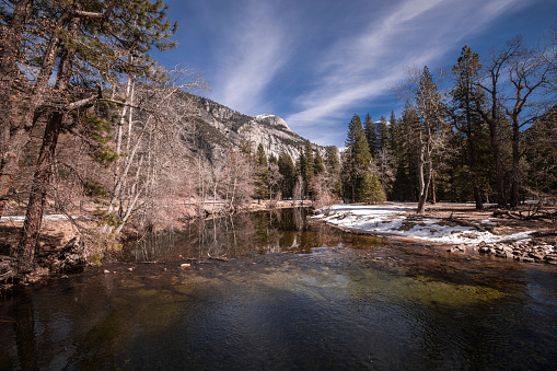 Yosemite National Park in California during the winter months