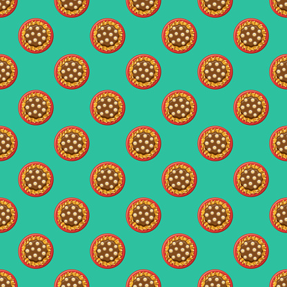 Poutine Patterns Poutine Meal Pattern Stock Illustration - Download Image Now - Poutine ...