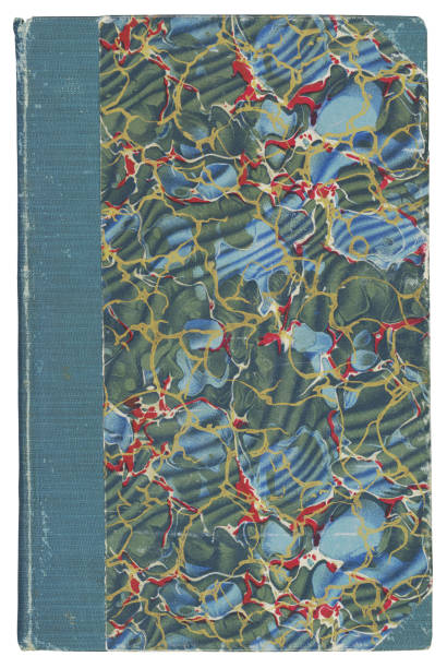 istock Antique Multi Coloured Paper Marbling Hardcover Book 1306035186