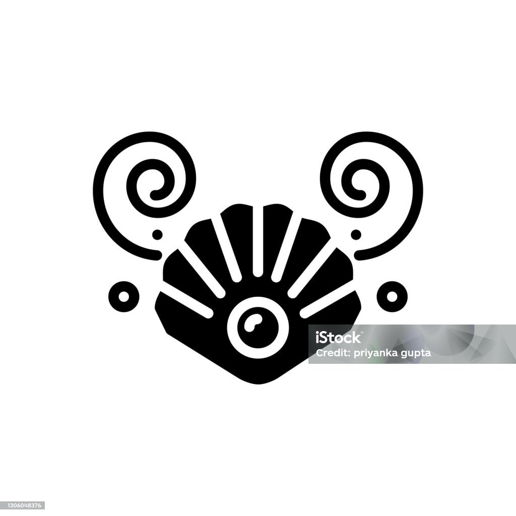 Shell Pictal Shell Pearl Stock Illustration - Download Image Now - Animal Shell ...