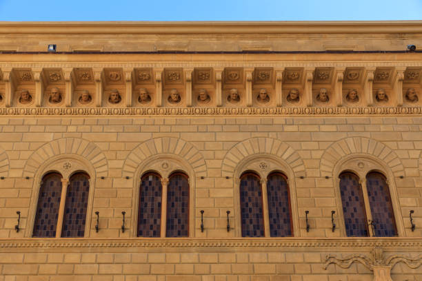 istock Italian style old building windows detail, Siena 1306053075