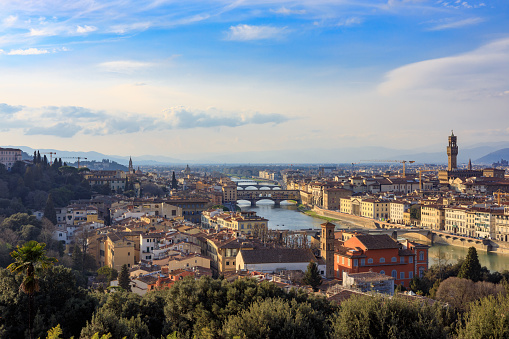 Florence Cityscape from piazzale michelangelo, Italy