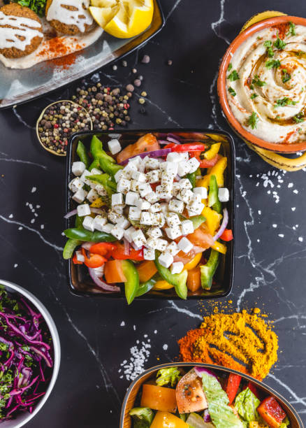 istock Flat Lay lebanese food 1306060547