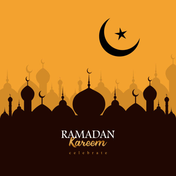 eid mubarak gruß hintergrund-design - ramadan stock-grafiken, -clipart, -cartoons und -symbole
