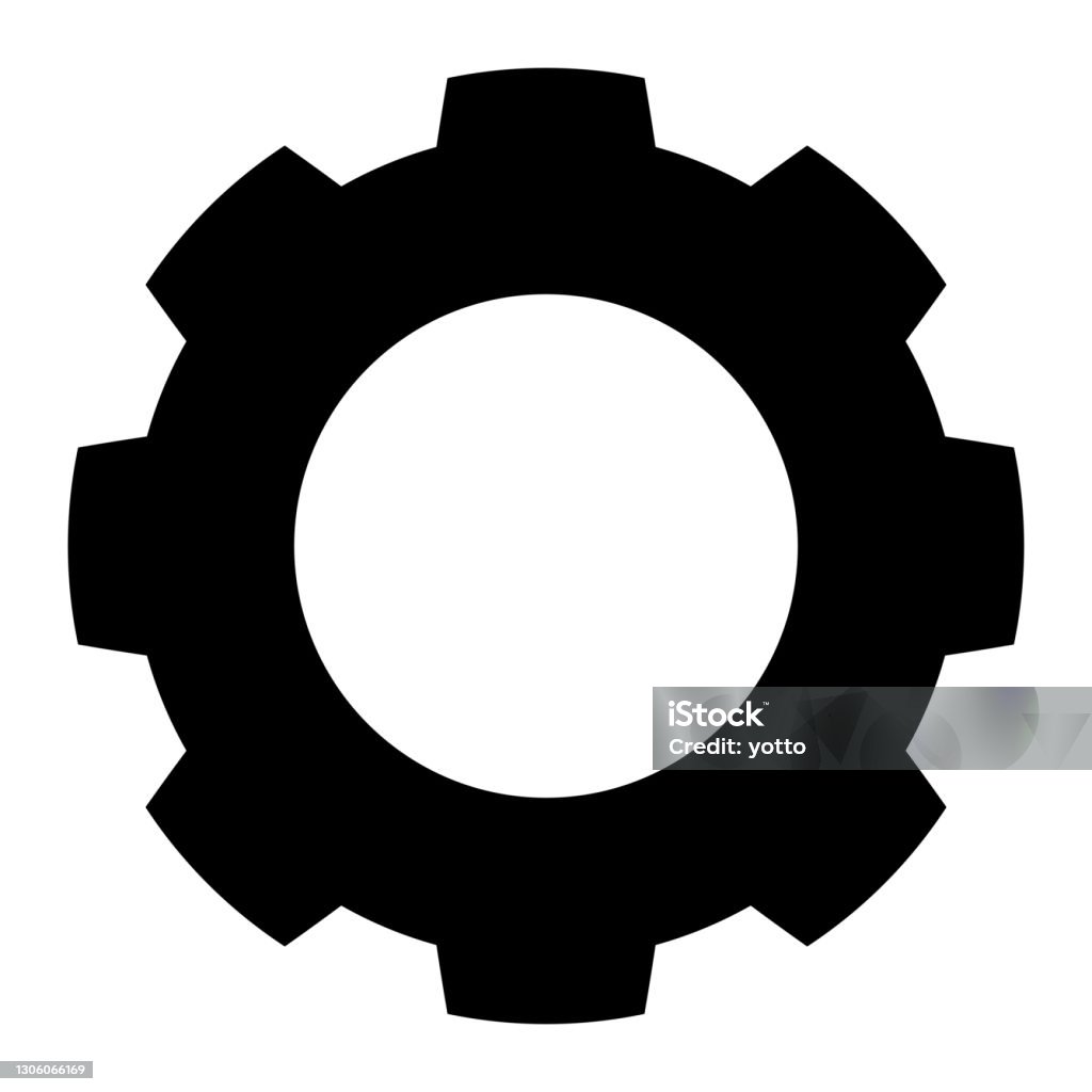 A Gear Isolated Vector Illustration Stock Illustration - Download Image
