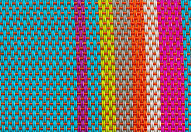 Detail of Multi Color Table Mat Texture for Background