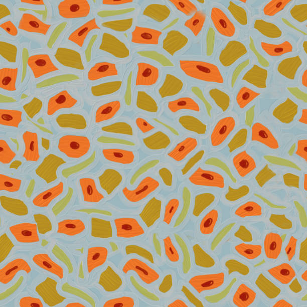 抽象的な正方形の絵画。油絵。春の花のモチーフ、主にオレンジ色の斑点と青い色合い - oil painting red dark backgrounds点のイラスト素材／クリップアート素材／マンガ素材／アイコン素材
