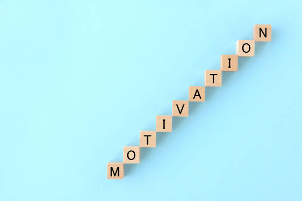 istock Wooden blocks with MOTIVATION word composed as steps 1306081605