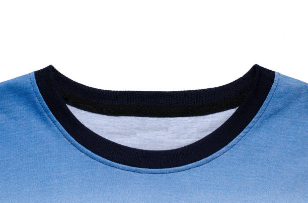 istock Collar of T-shirt Isolated on White Background. 1306089430