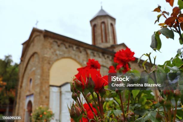 Church Raca And Flowers Stock Photo - Download Image Now - Arch Bridge, Beauty, Bridge - Built Structure