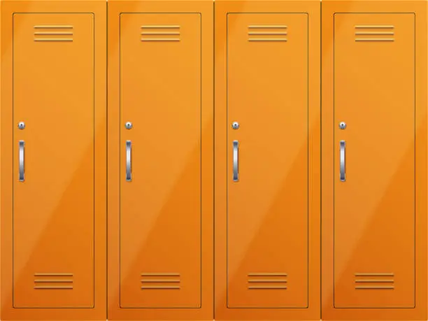 Vector illustration of Gym lockers