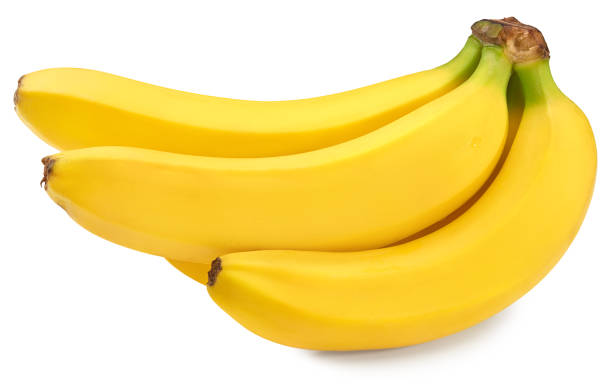 istock fresh banana isolated on white background. exotic. tropical. clipping path 1306107544