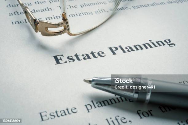 Information About Estate Planning And Old Glasses Stock Photo - Download Image Now - Will - Legal Document, Legacy - Concept, Trust