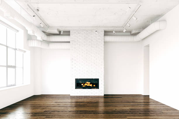 istock 3d render of beautiful modern interior design 1306121406
