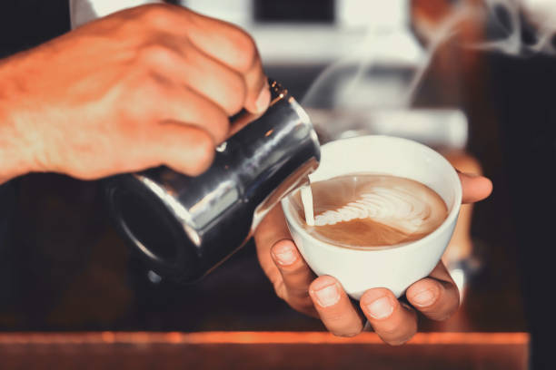 istock Photo of coffee latte ready for serving. 1306124440