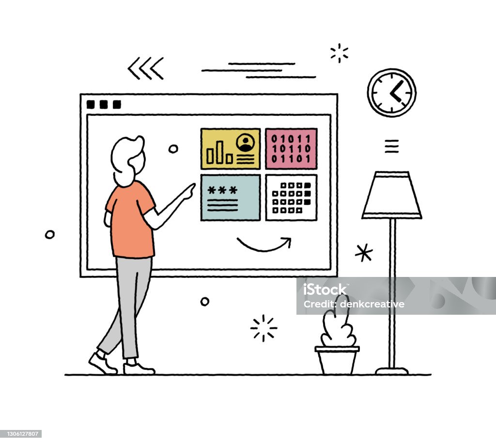 Handdrawn Web Development Vector Illustration Stock Illustration ...