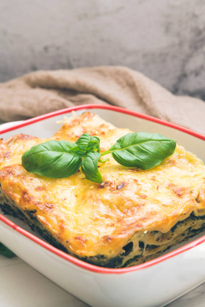 istock Homemade delicious spinach lasagna 1306129774