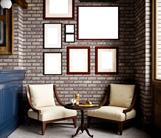 istock 3d render of vintage cafe restaurant 1306130010