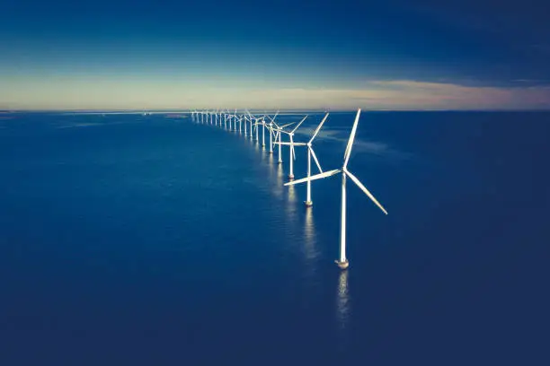 Photo of Wind turbines in the ocean